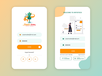 Login-Screens Design app app login design login login design login screen mobile app mobile app design ui ui ux design ux