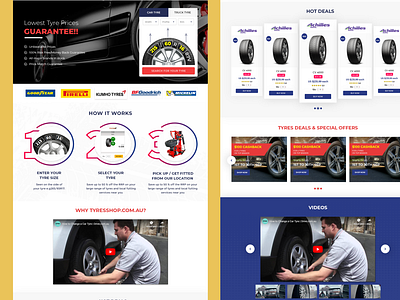 Dribble Tyre Website Design