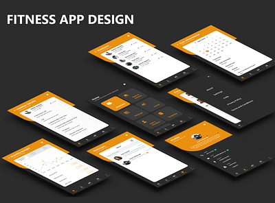 Fitness App Design design fitness app mobile app mobile app design ui ui ux design ux