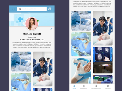 Vivo AR Med Home Screen Design app design medicine app mobile app ui ui ux design ux