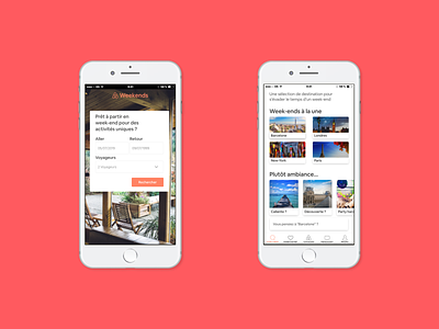 Airbnb Weekends iOS App airbnb app app design design graphic design ios mobile ui ui ux
