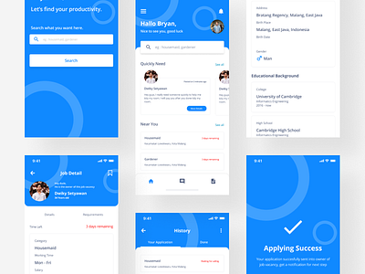 Job Vacancy App debut homepage ios iosapp job jobvacancy mobile ui uidesign uiux ux uxdesign