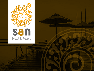 San Hotel & Resort adobe illustrator adobe photoshop branding design logo