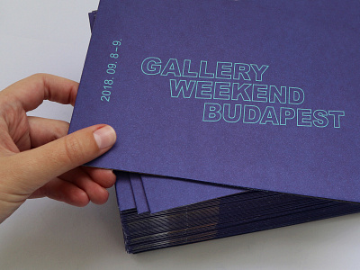 Gallery Weekend Budapest identity