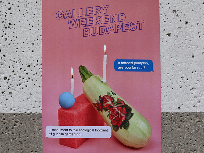 Gallery Weekend Budapest identity art branding charicature contemporary contemporaryart design festival funny graphic graphicdesign illustration lettering poster printable printdesign setdesign type typography vector website
