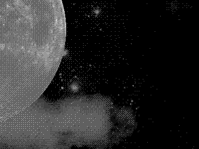 Of the Moon the Only Thing black gif gray monotone pixel web