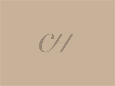 The Son of CH brown ecru eggshell logo no go off white typography