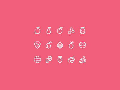 Fruit Icon Set