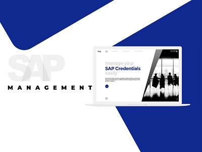 SAP Credential Management advanced ui app blue blue theme credential credential management design flat form illustration landing page lettering management management app type ui ux vector web website