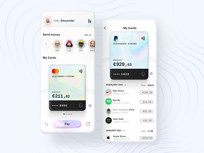 Finance App for iOS 14 app design appdesign banking best uidesigner bitcoin btc crypto cryptocurrency defi financial nft top designers uiux design uniswap wallet