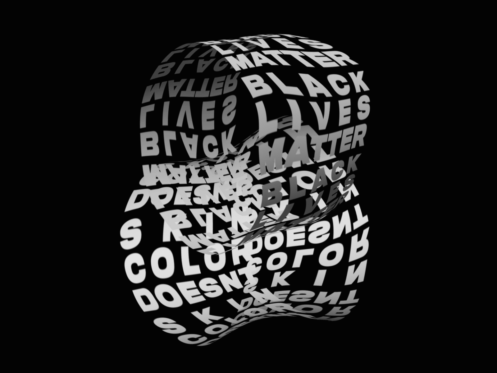 Sorry. blacklivesmatter blackout colordoesntmatter kinetic kinetictype motion design typography