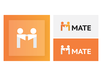 Mate Logo Design app design app icon brand design branding flatdesign friends gkdesino icon krunal soni logo logodesign mate material ui meeting social social app social media social network symbol whiteboard