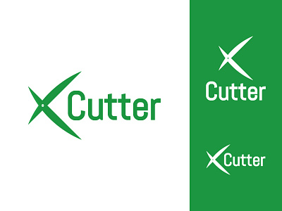 xcutter best logo brand branding cut cutter flat icon gadener garden gkdesino grass green icon icon design krunal soni logo logo design logodesign scissor