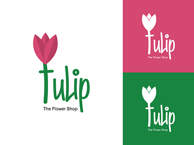 tulip artist brand branding flower flower illustration flowers flowershop gkdesino green green logo krunal soni logo logodesign plant red redesign tulip