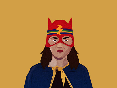 Girl in Superhero Costume character characterdesign costume illustration superhero vector