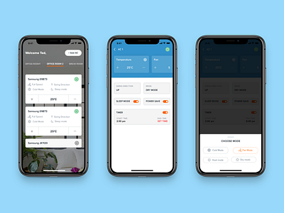 AC Remote app concept concept mobile app design ui ux