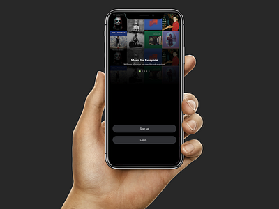 Music App Signup Page