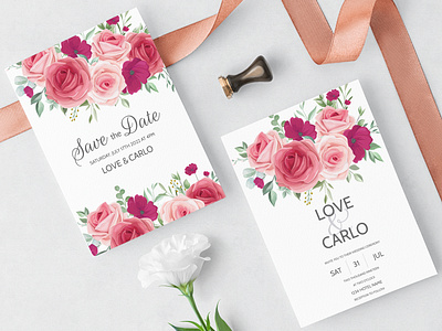 Beautiful floral wreath wedding invitation card template art background beautiful card celebration decoration decorative design elegant floral flower frame greeting invitation invite spring template vintage wedding wreath