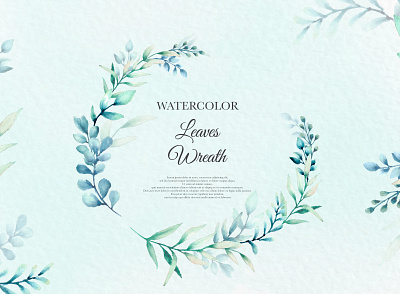 Beautiful floral frame with greenery leaves watercolor beautiful border card decoration design elegant floral frame green greenery illustration leaf nature set spring vector vintage watercolor wedding wreath