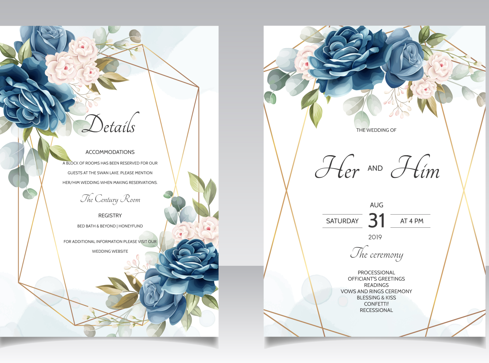 beautiful floral wreath wedding invitation card template by dino mikael on Dribbble