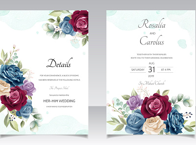 beautiful floral wreath wedding invitation card template abstract anniversary art artistic artwork background beautiful blossom border bouquet card celebration ceremony date decoration decorative design elegant element floral