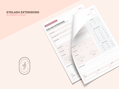 Eyelash Extensions Mapping beauty salon branding design enchanting forms eyelash extensions eyelash technician form logo design rose gold spa form ui