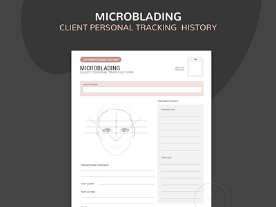 MicroBlading Eyebrows Forms beauty salon branding enchanting forms extensions eyelash extensions eyelash forms eyelash technician form lash forms microblading rose gold spa forms