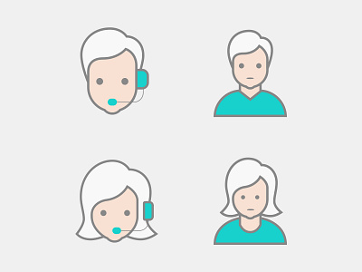 Customer Support Icon set customer customer care customer service customer support icon design icon set iconography icons illustraion