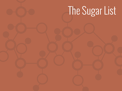The Sugar List github molecule sugar