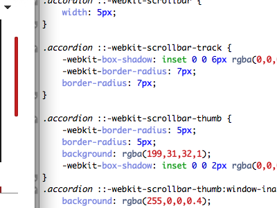 Styled Scroll Bar red scroll bar webkit