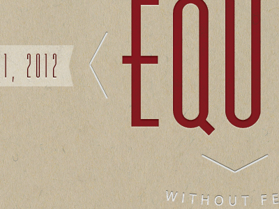 Equip 3.x branding brown church work red texture typography