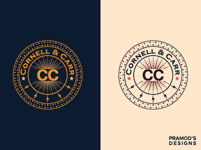 Cornell & Carr Logo art branding design dribbble flat graphic design identity illustration instagram logo logo a day logo design logotype minimal modern music record singer type vintage