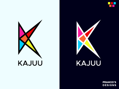 Kajuu abstract logo app art branding clean design dribbble ecommerce flat graphic design identity illustration instagram logo logo a day logo design logotype minimal type vector