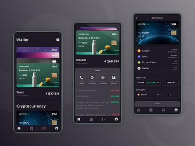 Bank App Black Concept