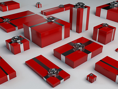 Gift Box c4dTemplate box cinema4d gift template