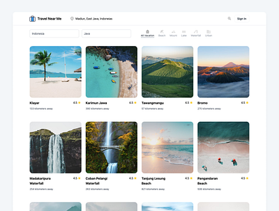 Travel Near Me reactjs tailwind tailwindcss ui uiux ux web web design