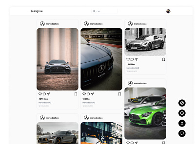 Instagram Masonry Layout design instagram masonry ui ux visual design web web design