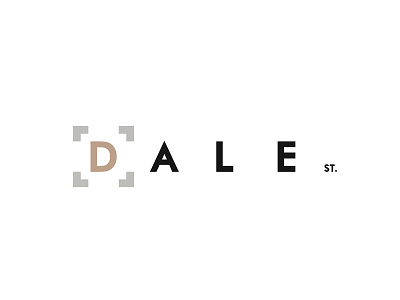 Dale Street (D)rama Logo black block branding gold grey identity logo minimal minimalist sans serif silver simplistic