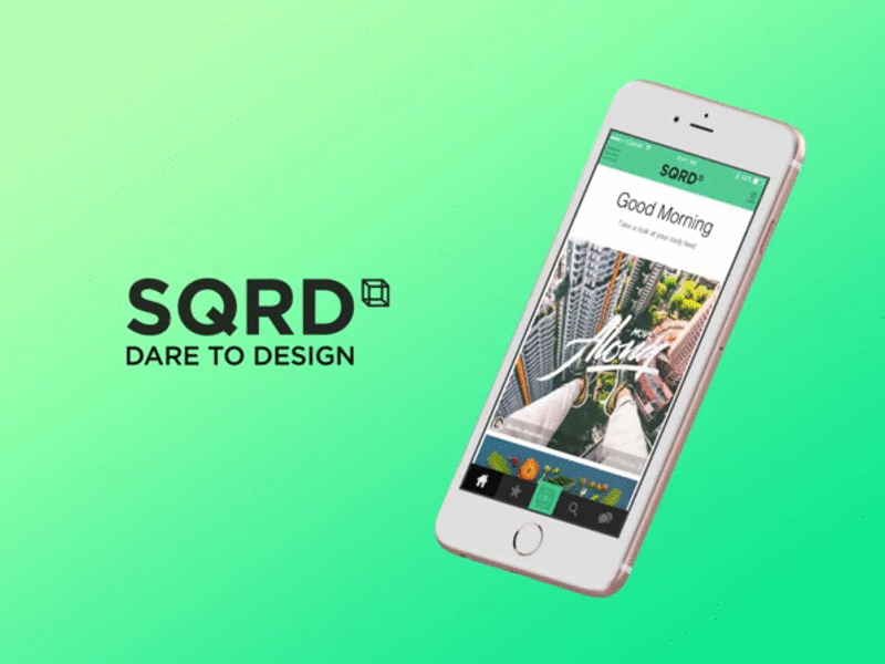 SQRD Magazine + App 3d animation app challenges education interactivity magazine mockup motion university