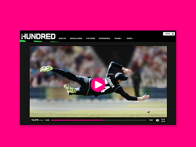 The Hundred ECB 03 cricket design ecb responsive design sport sports sports design ui