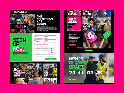 The Hundred ECB 04 cricket ecb responsive design sport sport design the hundred ui ux