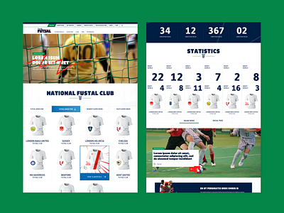 Dribbble Futsal 04 futsal responsive design sport the fa ui design web