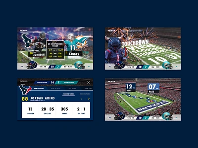 NFL Nokia AR 03 app app design ar augmented reality mvp nfl nokia sport sport app stadium texans ui design ux design