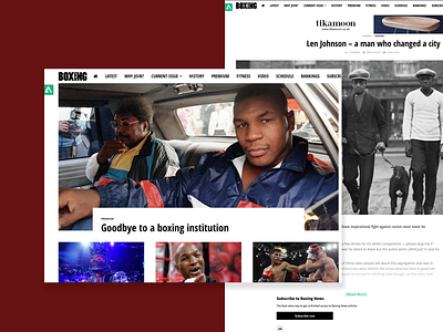 Boxing News Online 02 boxing boxing news online branding design fight night online magazine responsive design sport ui design ux design web design website