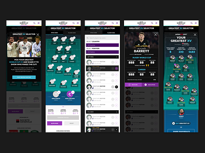 RWC mobile 01 design greatest xv greatest xv product design responsive design rugby rugby world cup rwc sport design sports branding uidesign ux design