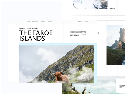 The Faroe Islands clean faroe island travel travel agency traveling ui ux whitespace