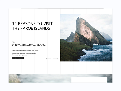 Faroe Islands clean ui faroe islands landscape travel travelling ui ux white space whitespace