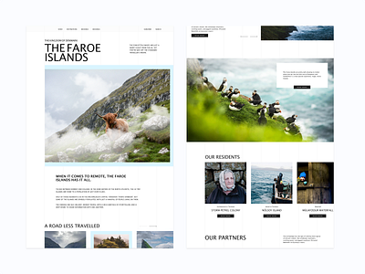 Faroe Islands clean ui travelling ui ux travel white space