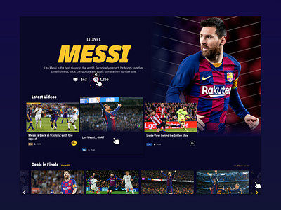 BarçaTV+ barcelona fc cullers lionel messi messi sport sport design sports branding ui ux