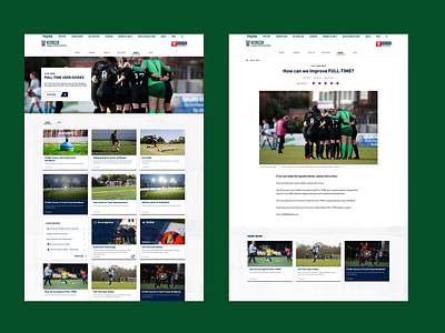 Full Time Administration 003 clubs design football responsive design sport teams ui ui design ux design